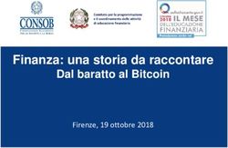 Finanza: una storia da raccontare - Dal baratto al Bitcoin Firenze, 19 ottobre 2018 - Consob