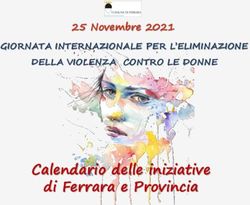 Calendario delle iniziative di Ferrara e Provincia - 25 Novembre 2021 GIORNATA INTERNAZIONALE PER L'ELIMINAZIONE - Cronaca ...