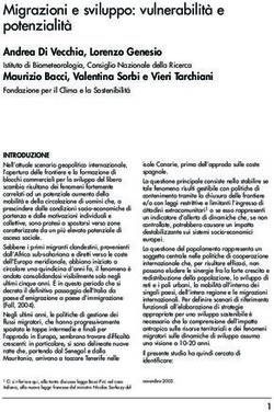 Migrazioni e sviluppo: vulnerabilit&agrave; e potenzialit&agrave; - Cnr