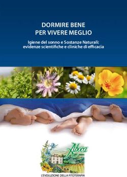 DORMIRE BENE PER VIVERE MEGLIO - Igiene del sonno e Sostanze Naturali: evidenze scientifiche e cliniche di efficacia