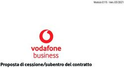 Proposta di cessione/subentro del contratto - Modulo E115 - Vers. 03/2021 - Corporate
