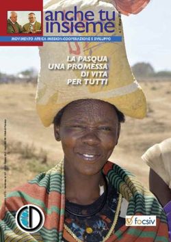 Insieme LA PASQUA UNA PROMESSA DI VITA PER TUTTI - MOVIMENTO AFRICA MISSION-COOPERAZIONE E SVILUPPO - Africa ...