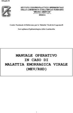 MANUALE OPERATIVO MALATTIA EMORRAGICA VIRALE