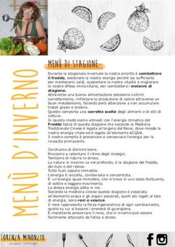 MEN&Ugrave; DI STAGIONE - Lorenza Minonzio