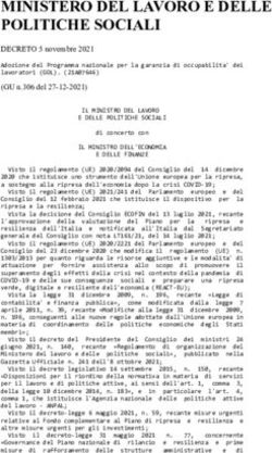 MINISTERO DEL LAVORO E DELLE POLITICHE SOCIALI
