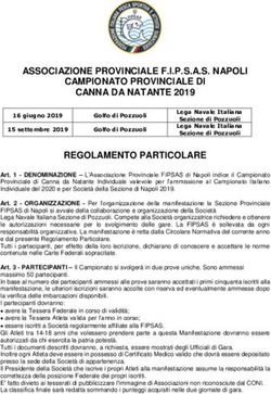 ASSOCIAZIONE PROVINCIALE F.I.P.S.A.S. NAPOLI CAMPIONATO PROVINCIALE DI CANNA DA NATANTE 2019