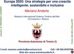 Europa 2020: Una strategia per una crescita intelligente, sostenibile e inclusiva - Provincia autonoma di Trento