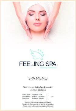 SPA MENU - Camping Garden Paradiso