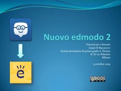 Tutorial per i docenti Annie R Mazzocco Scuola secondaria di primo grado S. Pertini IC di via Palmieri Milano 15 ottobre 2019
