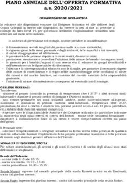 PIANO ANNUALE DELL'OFFERTA FORMATIVA - a.s. 2020/2021