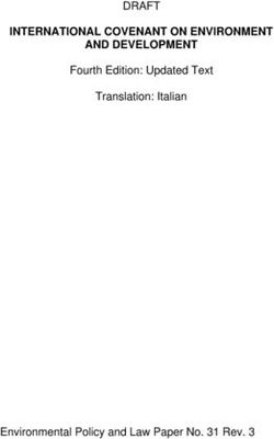 INTERNATIONAL COVENANT ON ENVIRONMENT AND DEVELOPMENT - DRAFT Fourth Edition: Updated Text Translation: Italian - Environmental Policy and Law ...