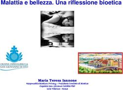 Malattia e bellezza. Una riflessione bioetica - Maria Teresa Iannone - Unife