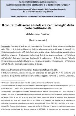 Il contratto di lavoro a tutele crescenti al vaglio della Corte costituzionale - Giuri UniFe