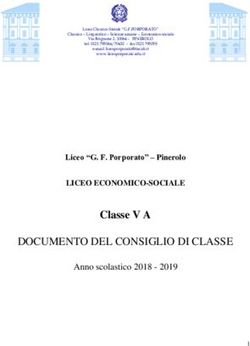 DOCUMENTO DEL CONSIGLIO DI CLASSE - Classe V A - Liceo Porporato