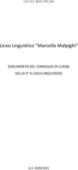 Liceo Linguistico "Marcello Malpighi" - DOCUMENTO DEL CONSIGLIO DI CLASSE DELLA 5a A LICEO LINGUISTICO