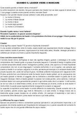 QUANDO IL LEADER VIENE A MANCARE - comunita' cristiana evangelica di ...