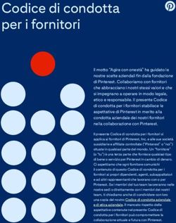 Codice di condotta per i fornitori