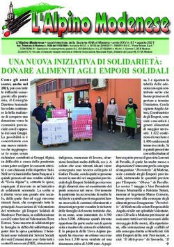 UNA NUOVA INIZIATIVA DI SOLIDARIET&Agrave;: DONARE ALIMENTI AGLI EMPORI SOLIDALI - ANA Modena