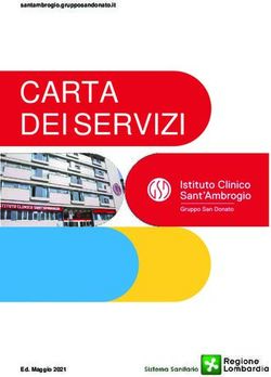 CARTA DEI SERVIZI - Ed. Maggio 2021 - Gruppo San Donato