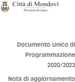 Documento Unico di Programmazione 2020/2022 Nota di aggiornamento