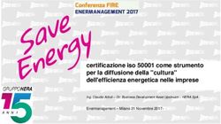 Certificazione iso 50001 come strumento per la diffusione della "cultura" dell'efficienza energetica nelle imprese - Enermanagement - Milano 21 ...