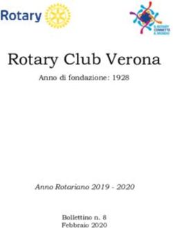 Rotary Club Verona Anno di fondazione: 1928 - Anno Rotariano 2019 2020 - Distretto 2060