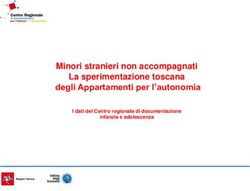 Minori stranieri non accompagnati La sperimentazione toscana degli Appartamenti per l'autonomia - I dati del Centro regionale di documentazione ...