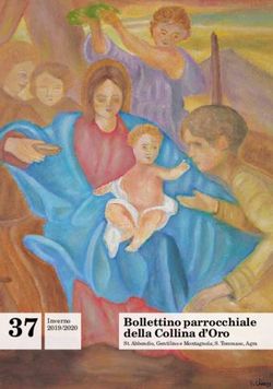 Bollettino parrocchiale della Collina d'Oro - 37 Inverno - Sant'Abbondio