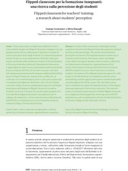 Flipped classroom per la formazione insegnanti: una ricerca sulla percezione degli studenti Flipped classroom for teachers' training: a research ...