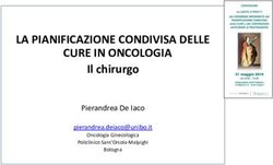 LA PIANIFICAZIONE CONDIVISA DELLE CURE IN ONCOLOGIA - Il chirurgo Pierandrea De Iaco - Policlinico S.Orsola ...