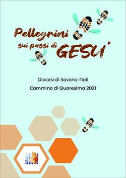 Pellegrini sui passi di GESU' - Diocesi di Savona-Noli