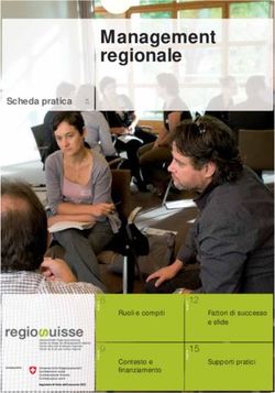 Management regionale Scheda pratica - Regiosuisse