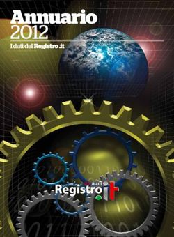 Annuario 2012 I dati del Registro .it