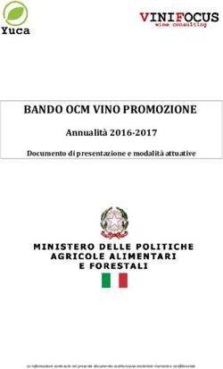 BANDO OCM VINO PROMOZIONE - Annualit&agrave; 2016-2017 Documento di presentazione e modalit&agrave; attuative - Vinifocus