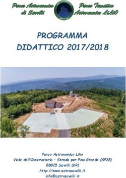 PROGRAMMA DIDATTICO 2017/2018 - Parco Astronomico Lilio Viale dell'Osservatorio - Strada per Pino Grande (SP28) 88825 Savelli (KR) ...