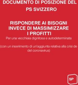 DOCUMENTO DI POSIZIONE DEL PS SVIZZERO RISPONDERE AI BISOGNI INVECE DI MASSIMIZZARE I PROFITTI - Per una vecchiaia dignitosa e autodeterminata ...