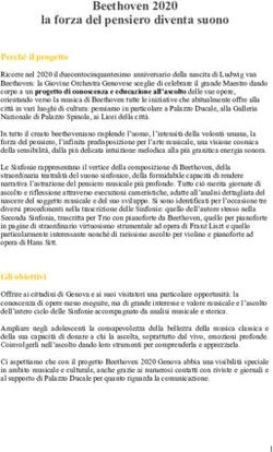 Beethoven 2020 la forza del pensiero diventa suono - Giovine Orchestra Genovese