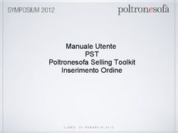 PST Manuale Utente Poltronesofa Selling Toolkit Inserimento Ordine