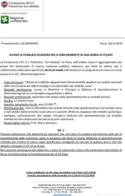AVVISO DI PUBBLICA SELEZIONE PER IL CONFERIMENTO DI UNA BORSA DI STUDIO