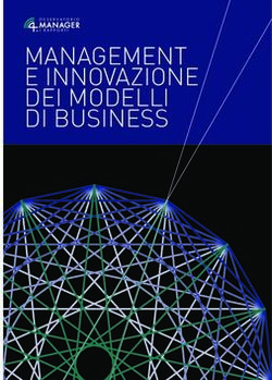Management e innovazione dei modelli di business - management e innovazione dei modelli di business