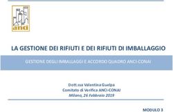 LA GESTIONE DEI RIFIUTI E DEI RIFIUTI DI IMBALLAGGIO - GESTIONE DEGLI IMBALLAGGI E ACCORDO QUADRO ANCI-CONAI