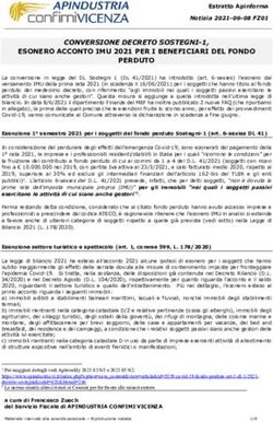 CONVERSIONE DECRETO SOSTEGNI-1, ESONERO ACCONTO IMU 2021 PER I BENEFICIARI DEL FONDO PERDUTO