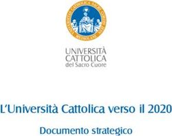 L'Università Cattolica verso il 2020 - Documento strategico