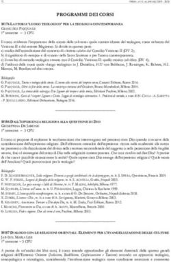 PROGRAMMI DEI CORSI - Pontificia Università Lateranense