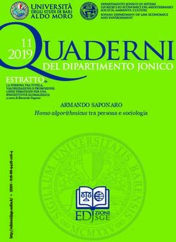 ARMANDO SAPONARO Homo algorithmicus tra persona e sociologia - UniBa