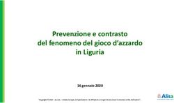 Prevenzione e contrasto del fenomeno del gioco d'azzardo in Liguria - 16 gennaio 2020 - Alisa