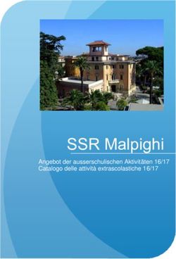 SSR Malpighi Angebot der ausserschulischen Aktivit&auml;ten 16/17 Catalogo delle attivit&agrave; extrascolastiche 16/17 - Scuola Svizzera di Roma