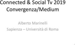 Connected & Social Tv 2019 Convergenza/Medium - Alberto Marinelli Sapienza - Università di Roma - Dipartimento di Comunicazione e Ricerca ...