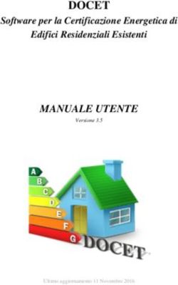 DOCET MANUALE UTENTE Software per la Certificazione Energetica di Edifici Residenziali Esistenti