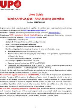 Linee Guida Bandi CARIPLO 2016 - AREA Ricerca Scientifica - Università degli Studi del ...